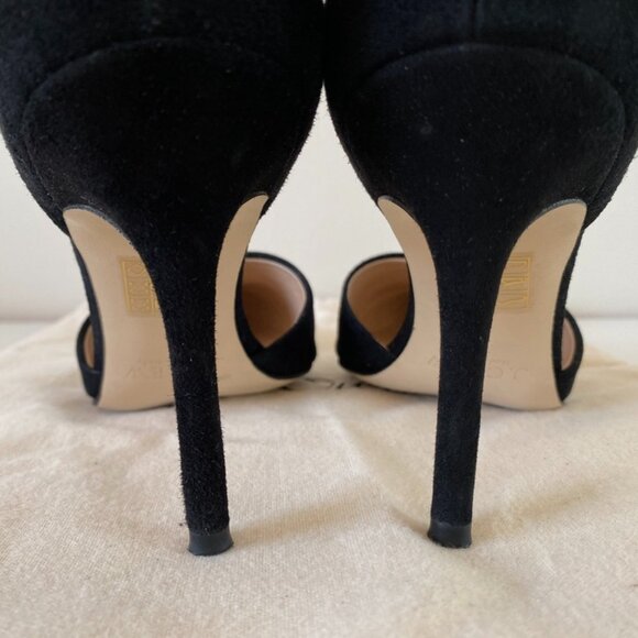 🇮🇹 Made in Italy | J.Crew Elsie suede d’Orsay Black pumps - Picture 10 of 17